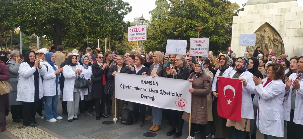 ÖĞRETUSDER Samsun şube başkanı Ayşegül Arslan Dama; “Ekmeğimize dokunmayın, tasarruf usta öğreticiden yapılmaz