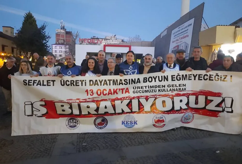  KESK Samsun dönem sözcülüğü adına Emine Boyraz: Aç bırakma zammına karşı iş bırakıyoruz! 