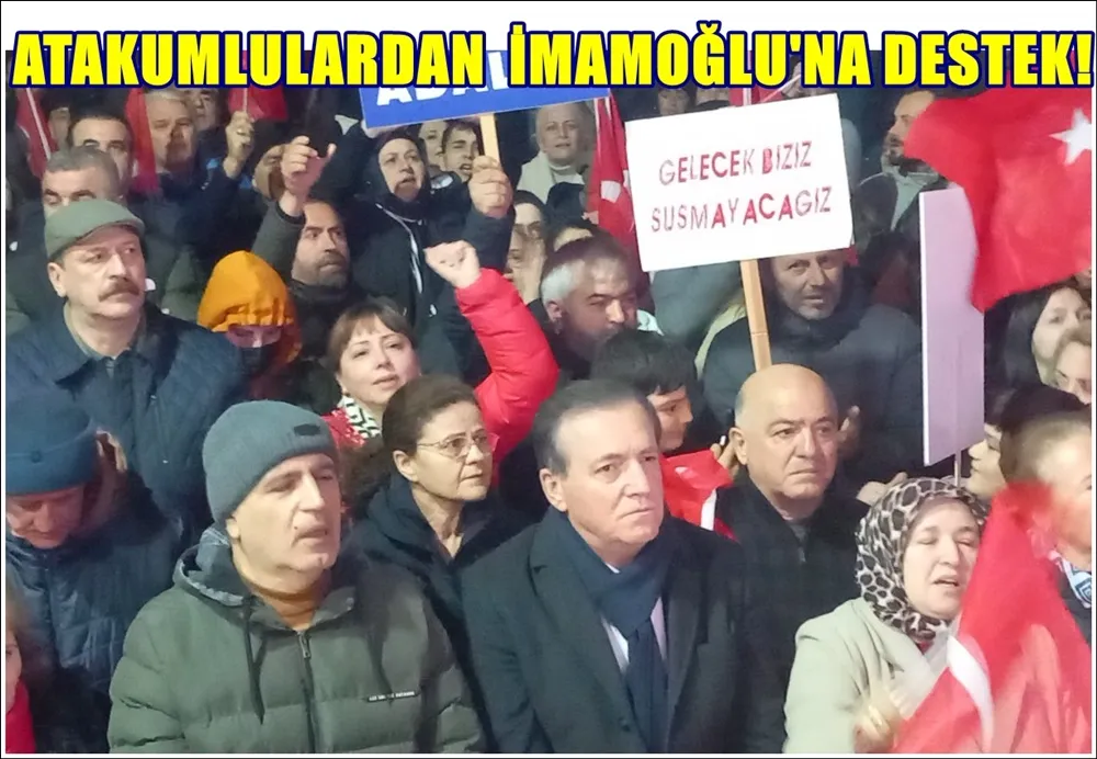 Samsun’un Atakum ilçesinde Atakumlular İmamoğlu için Lozan caddesinde yürüdüler