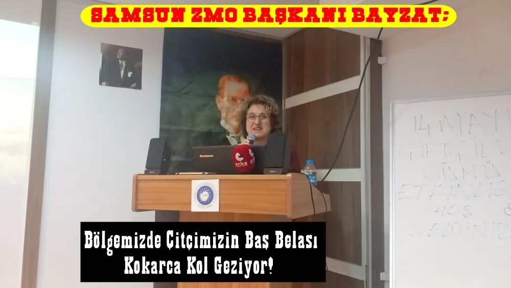 Samsun Ziraat Mühendisleri Odası başkanı Havva Yurduseven Bayzat; “Samsun’da Kokarca belası kol geziyor!” 