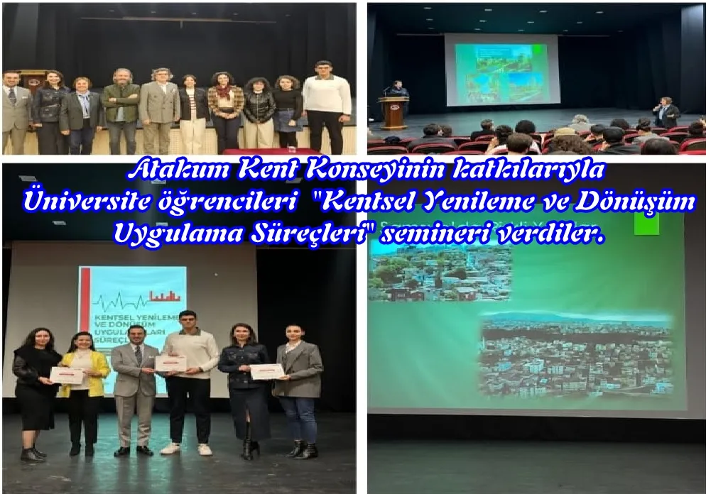  Atakum Kent Konseyinin katkılarıyla  Üniversite öğrencileri 