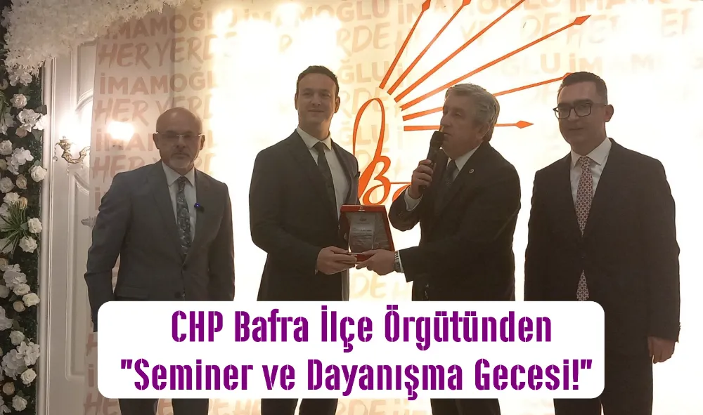   CHP Bafra ilçe örgütünün dayanışma gecesinde İBB başkanı ve Cumhurbaşkanı adayı İmamoğlu’nun kara kalem resmi açık artırma yoluyla satıldı!
