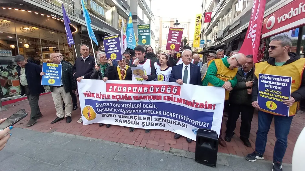 BES Samsun şubeden; ”Yoksullukla uğraşırken öte yandan işyerlerimizde kayıkçı kavgası yapanlarla da uğraşıyoruz.