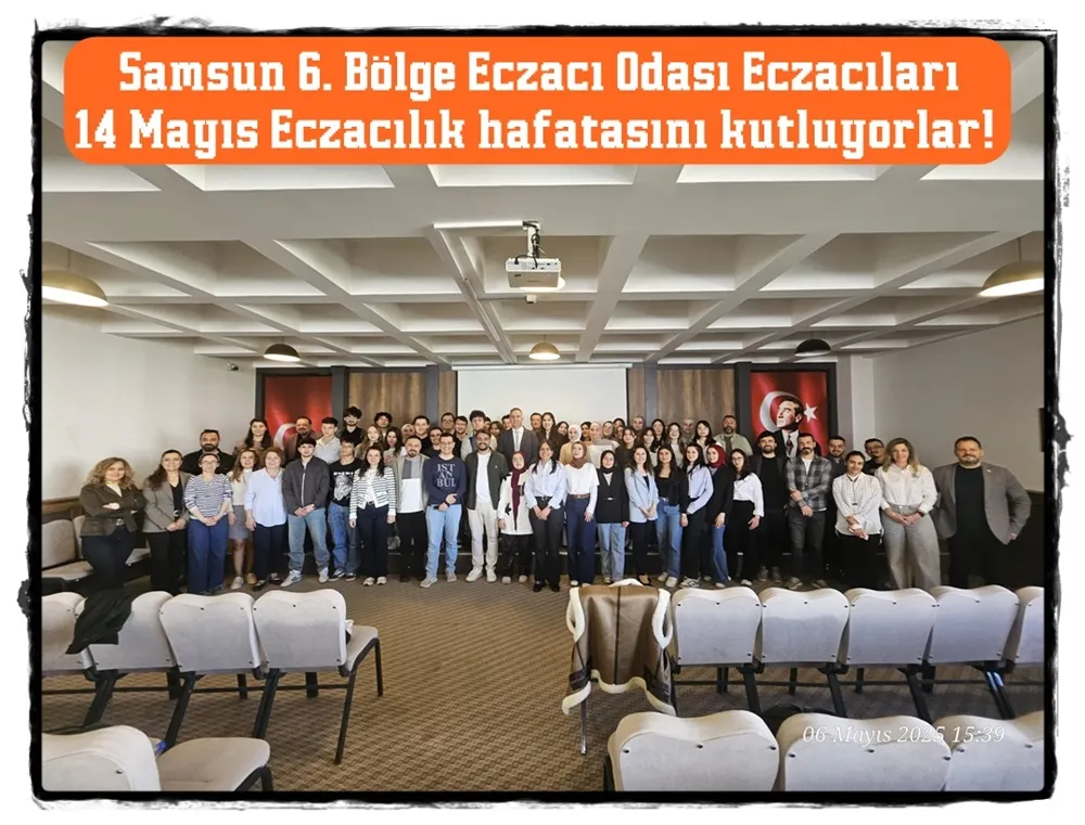Samsun Eczacıları; “Eczacılık mesleğinin bilimselliğe yönelişinin 186 yılı kutluyorlar!