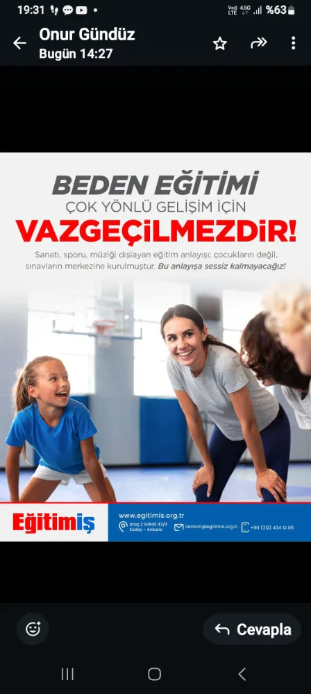 Eğitim İş Samsun Şube Başkanı Onur Gündüz  