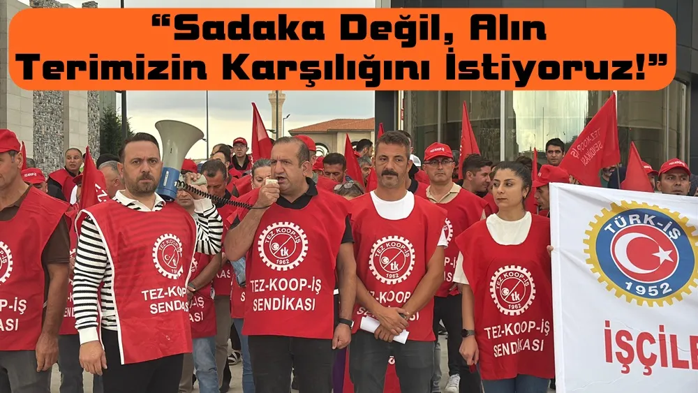 “Sekiz Ayın Karşılığı 5 Lira: İşçilerden Hitit Üniversitesi Önünde Eylem”