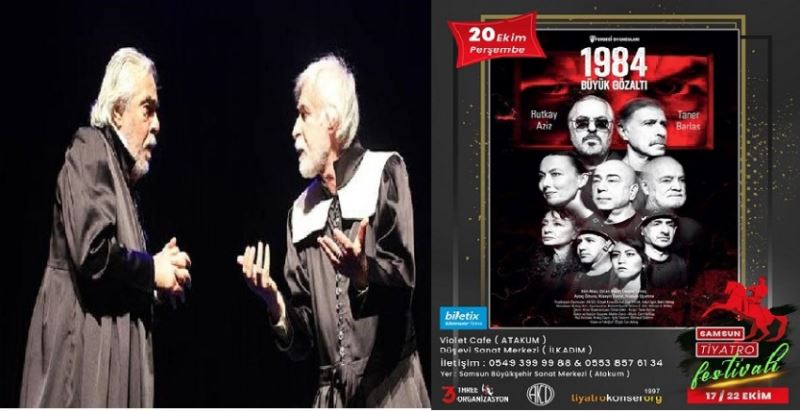  Samsun Tiyatro Festivalinin 4. Gününde Rutkay Aziz, ‘1984 Büyük Gözaltı’ Oyunuyla Samsunlu Seyircileriyle Buluşacak!
